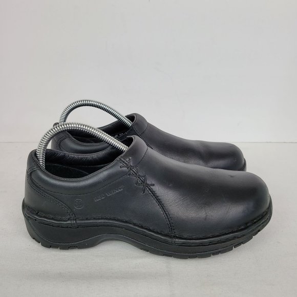 Red Wing Clogs Women's Wide Black Leather Slip Resistant 1620 US Size 7 - Picture 1 of 8